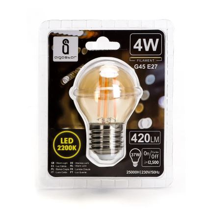 LED Spuldze G45 E27/4W/230V 2200K - Aigostar