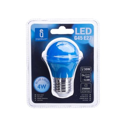 LED Spuldze G45 E27/4W/230V zila - Aigostar