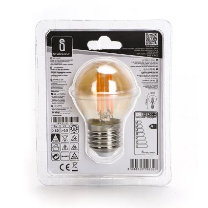 LED Spuldze G45 E27/6W/230V 2200K - Aigostar