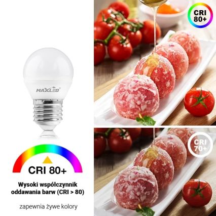 LED Spuldze G45 E27/8W/230V 4000K