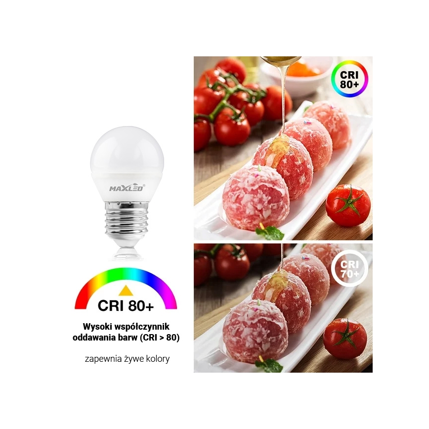 LED Spuldze G45 E27/8W/230V 4000K