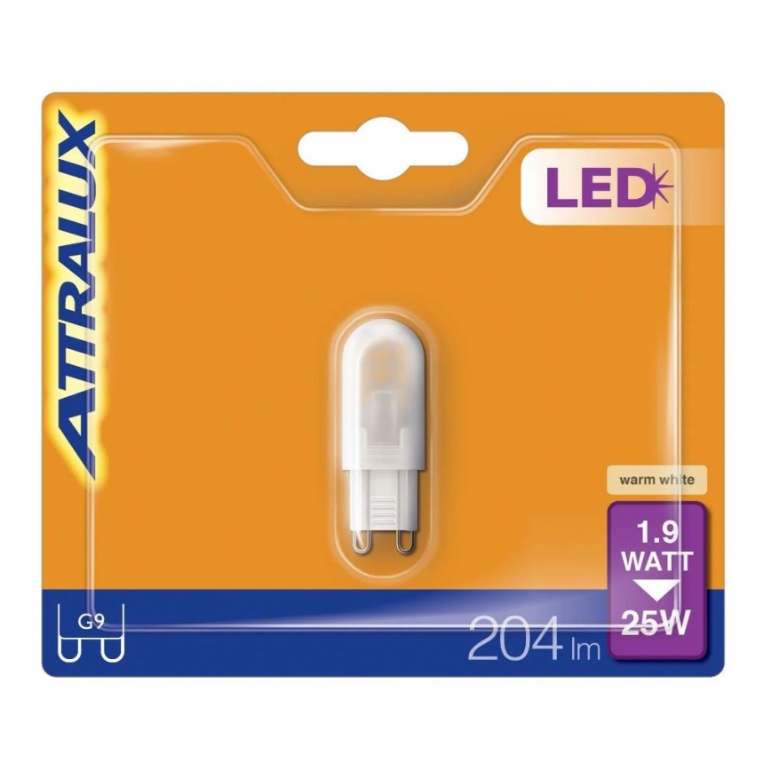 LED Spuldze G9/1,9W/230V 2700K - Attralux