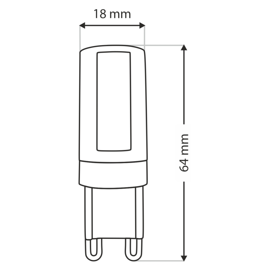 LED Spuldze G9/10W/230V 4200K