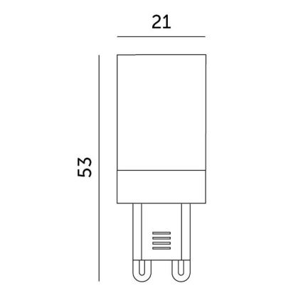 LED Spuldze G9/3W/230V 3000K 100°