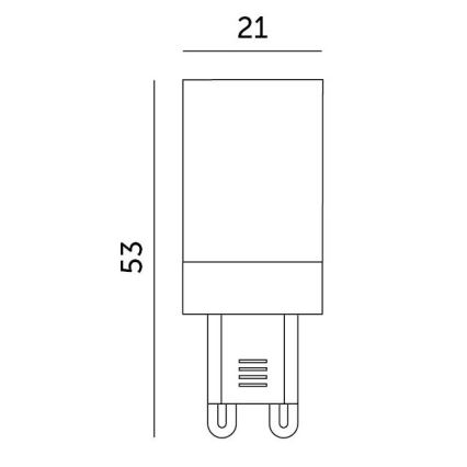 LED Spuldze G9/3W/230V 4000K 100°