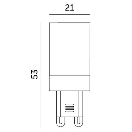 LED Spuldze G9/3W/230V 6000K 100°