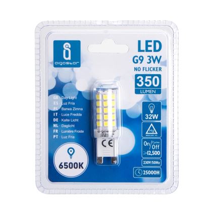 LED Spuldze G9/3W/230V 6500K - Aigostar