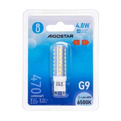 LED Spuldze G9/4,8W/230V 6500K - Aigostar