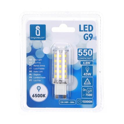 LED Spuldze G9/4,8W/230V 6500K - Aigostar