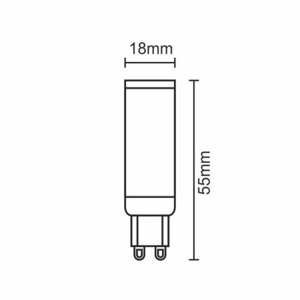 LED spuldze G9/5W/230V 2800K