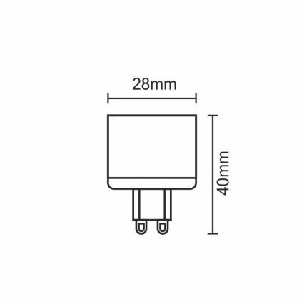 LED spuldze G9/5W/230V 2800K