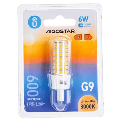 LED Spuldze G9/6W/230V 3000K - Aigostar