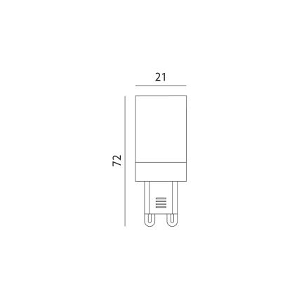 LED spuldze G9/6W/230V 3000K