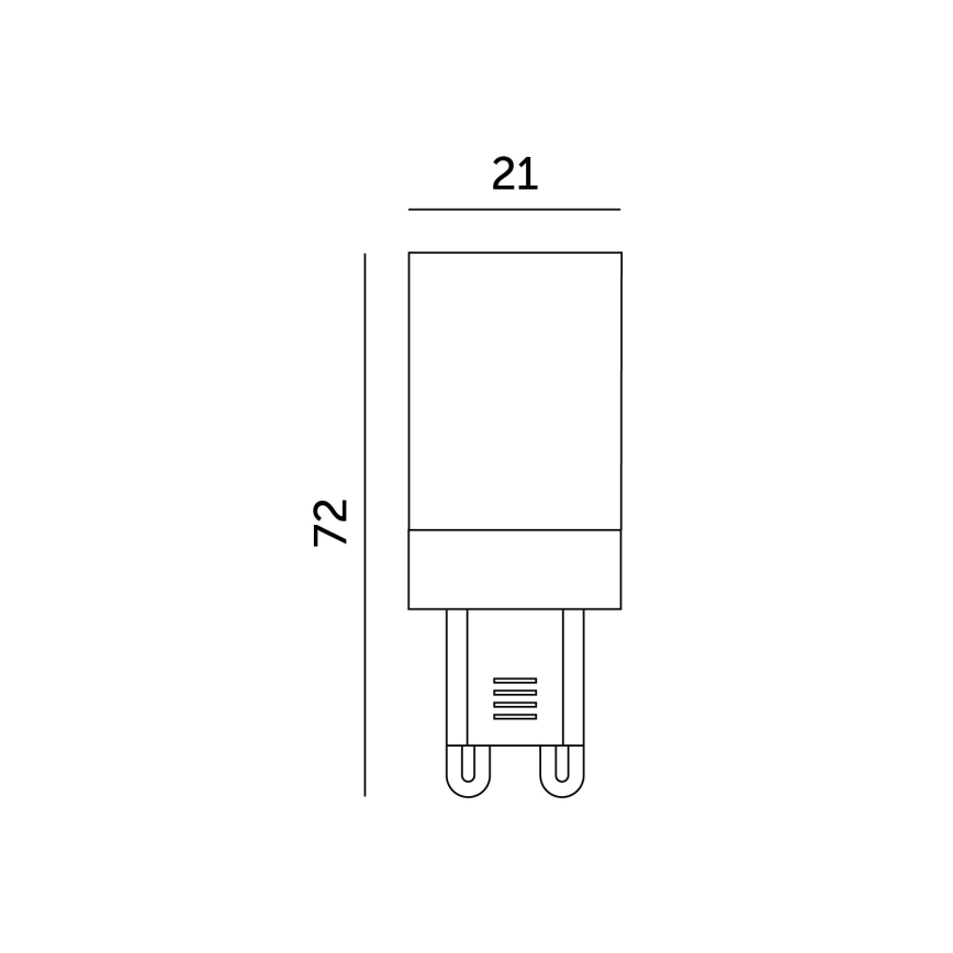 LED spuldze G9/6W/230V 4000K