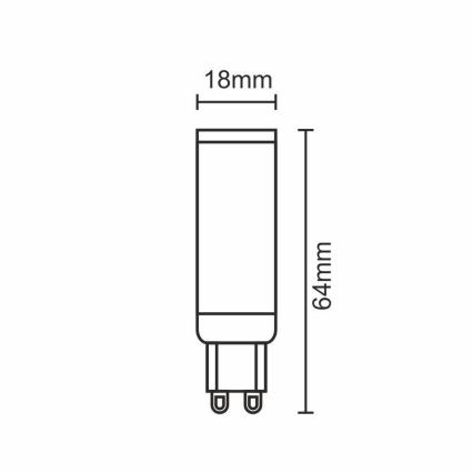 LED spuldze G9/7W/230V 2800K