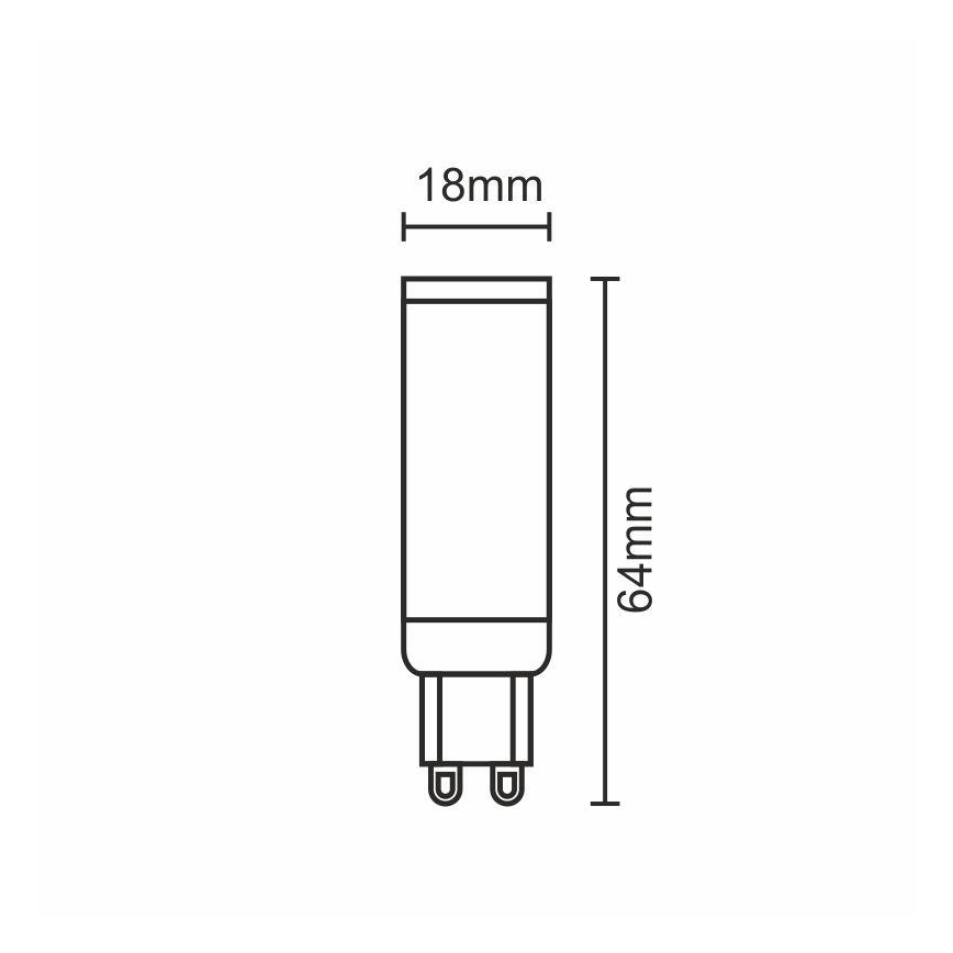 LED spuldze G9/7W/230V 4000K