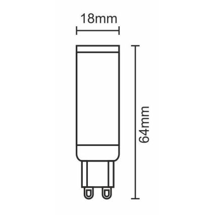 LED Spuldze G9/7W/230V 6000K