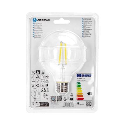 LED Spuldze G95 E27/12W/230V 6500K - Aigostar