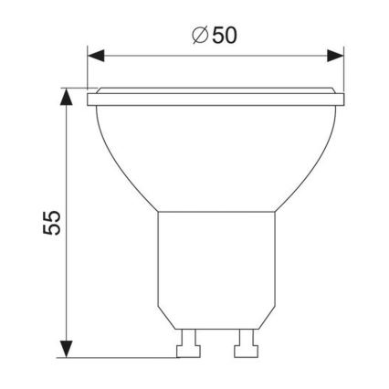 LED Spuldze GU10/1,5W/230V 6000K