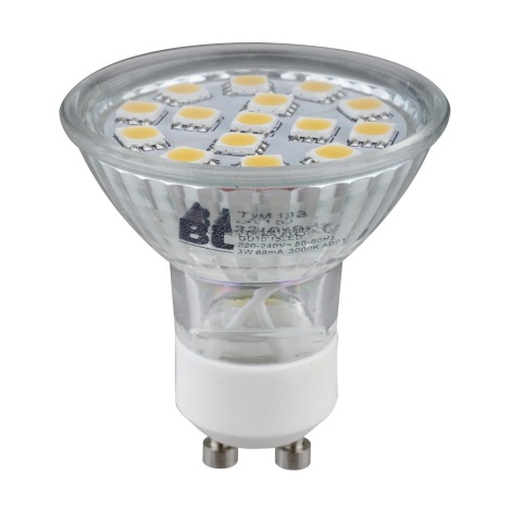 LED Spuldze GU10/3W/230V 3,000K - Briloner 0436-150