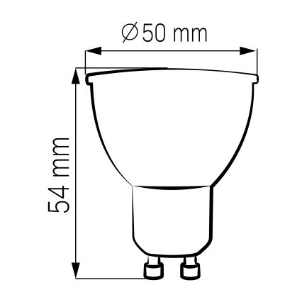 LED Spuldze GU10/4,5W/230V 4000K