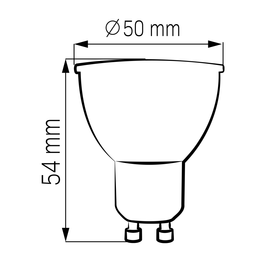 LED Spuldze GU10/4,5W/230V 4000K