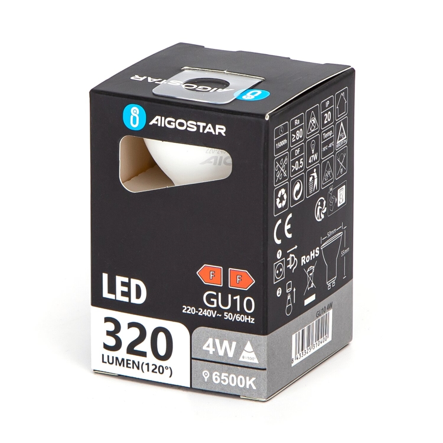 LED Spuldze GU10/4W/230V 6500K - Aigostar