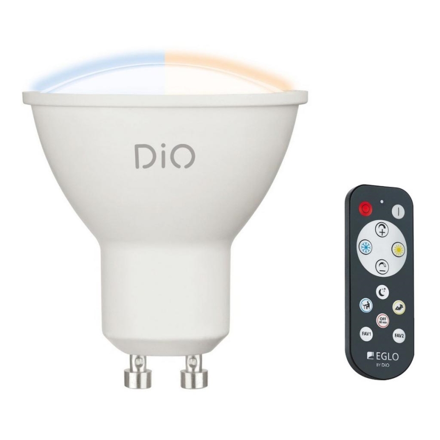 LED Spuldze GU10/5W/230V 2700K-6500K + TP - Eglo