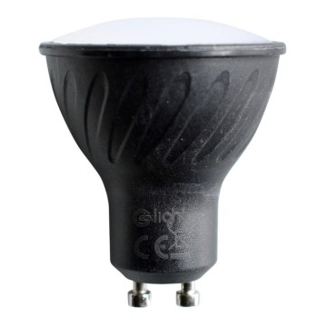 LED Spuldze GU10/6W/230V 3000K melna