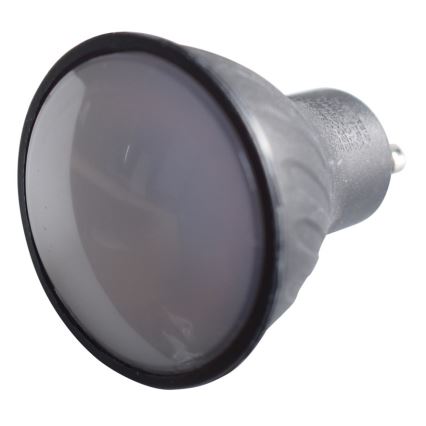 LED Spuldze GU10/6W/230V 3000K melna