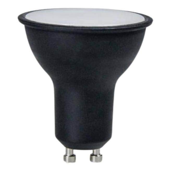 LED Spuldze GU10/6W/230V 4000K melna