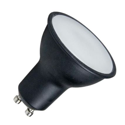 LED Spuldze GU10/6W/230V 4000K melna