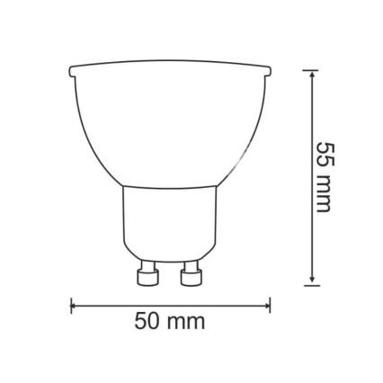 LED Spuldze GU10/7W/230V 3000K