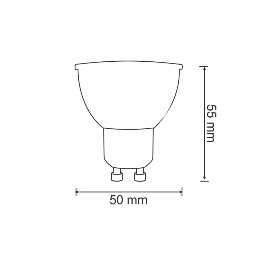 LED Spuldze GU10/7W/230V 4000K