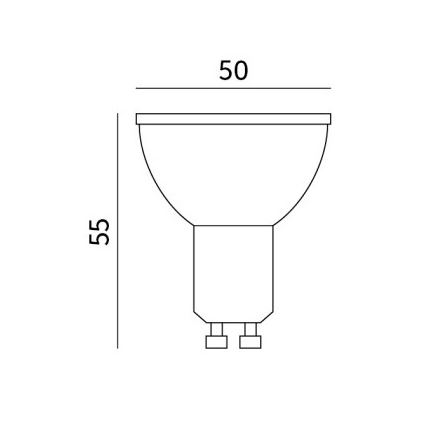 LED Spuldze GU10/8,5W/230V 3000K