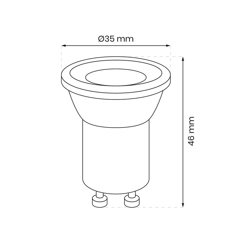LED Spuldze GU10-MR11/3W/230V 3000K