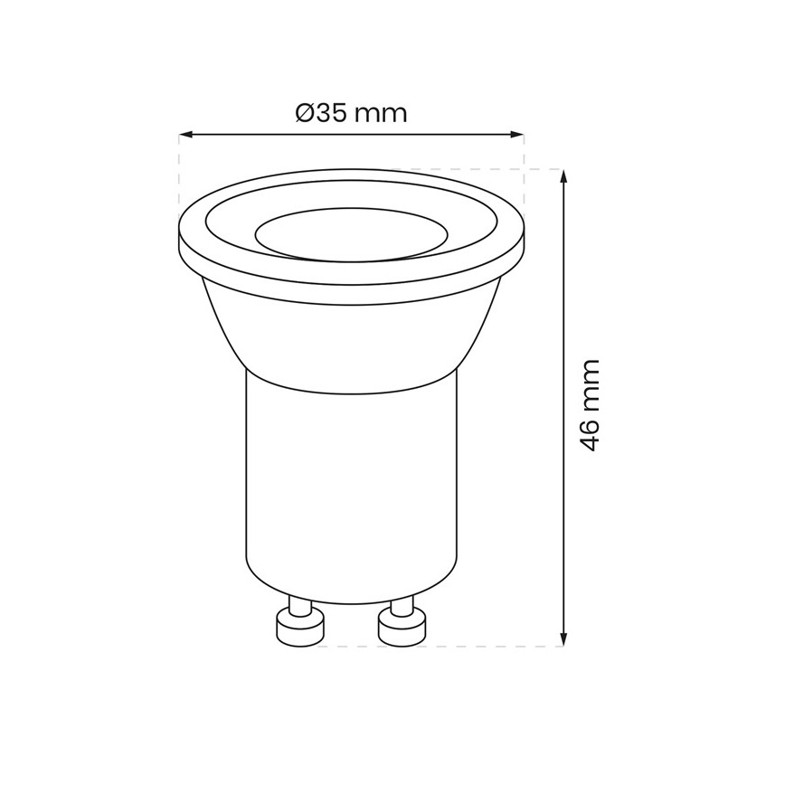 LED Spuldze GU10-MR11/3W/230V 4000K
