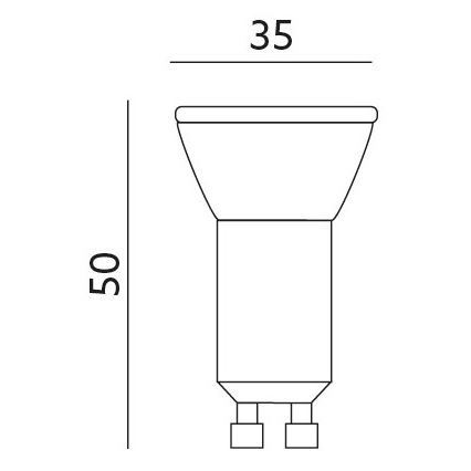 LED spuldze GU10-MR11/4W/230V 3000K