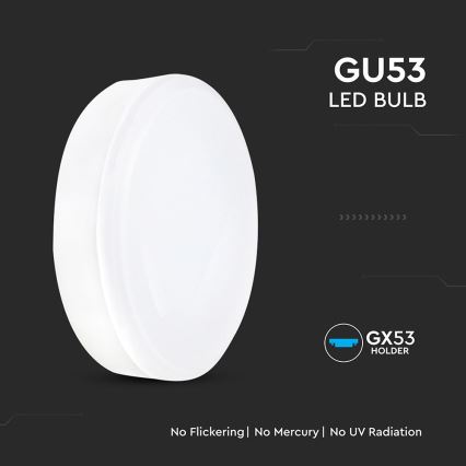 LED spuldze GX53/6,4W/230V 3000K