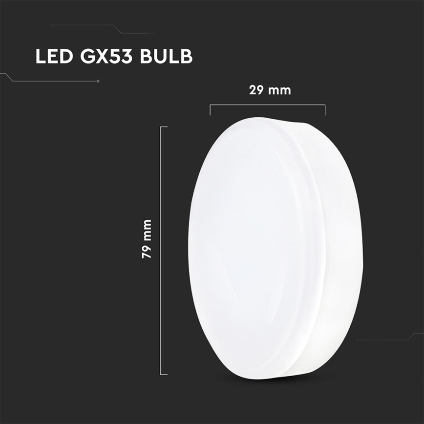 LED Spuldze GX53/6,4W/230V 4000K