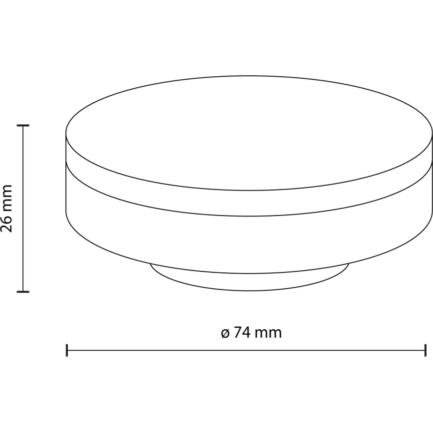 LED Spuldze GX53/8W/230V 3000K
