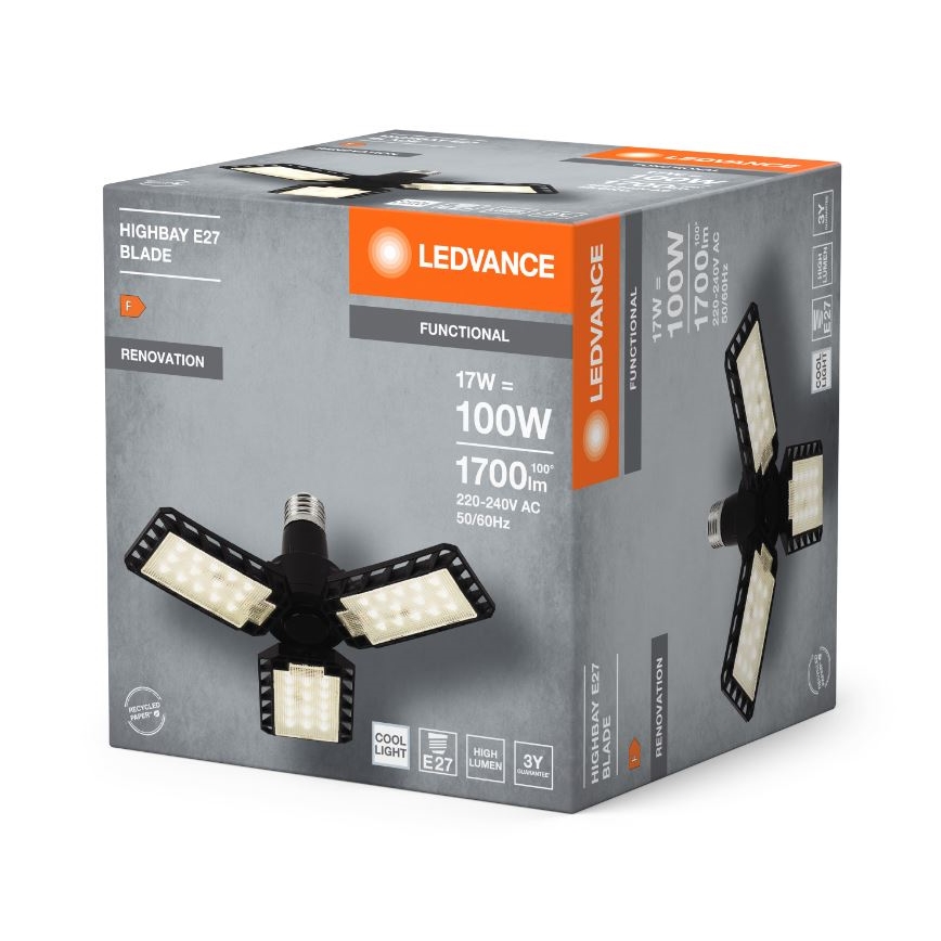 LED Spuldze HIGHBAY E27/17W/230V 4000K - Ledvance