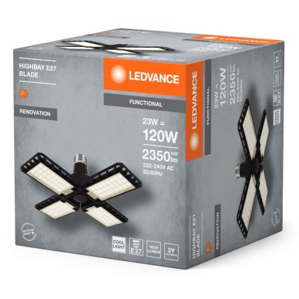 LED Spuldze HIGHBAY E27/23W/230V 4000K - Ledvance