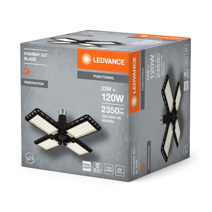 LED Spuldze HIGHBAY E27/23W/230V 4000K - Ledvance