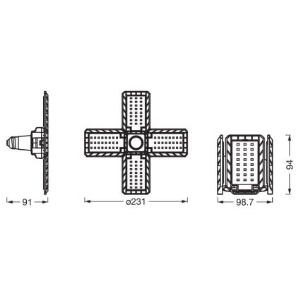 LED Spuldze HIGHBAY E27/23W/230V 4000K - Ledvance