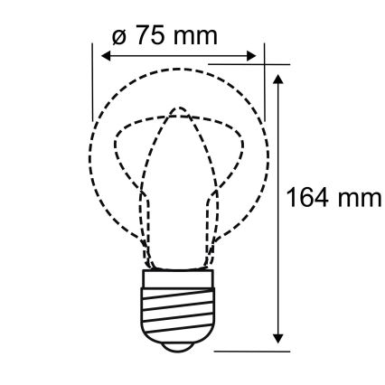 LED spuldze INNER B75 E27/3,5W/230V 1800K - Paulmann 28877