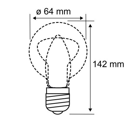 LED spuldze INNER ST64 E27/3,5W/230V 1800K - Paulmann 28880