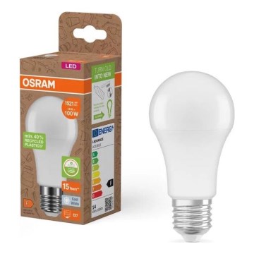 LED Spuldze izgatavota no pārstrādātas plastmasas A100 E27/14W/230V 4000K - Osram