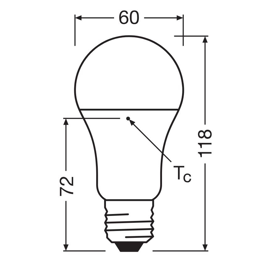 LED Spuldze izgatavota no pārstrādātas plastmasas A100 E27/14W/230V 4000K - Osram