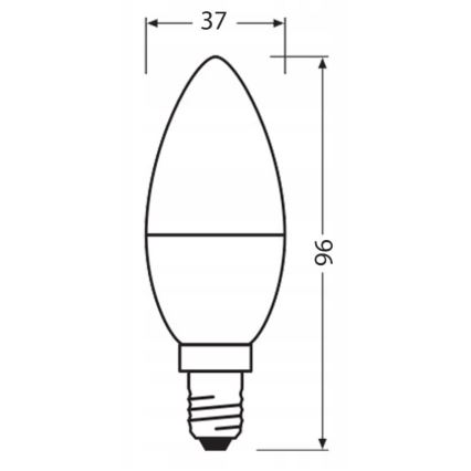 LED Spuldze izgatavota no pārstrādātas plastmasas B40 E14/4,9W/230V 4000K - Ledvance